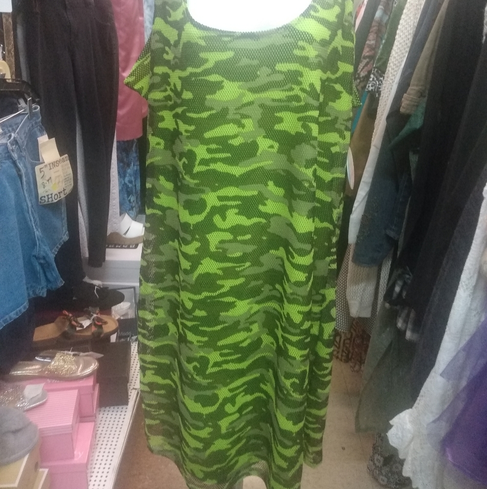 Women plus size tank Camouflage dress size 1X